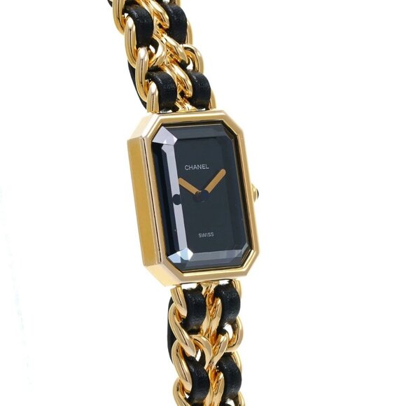 CHANEL Premiere L size H0001 Black/Noir Ladies Watches quartz Used Ginzo - Picture 4 of 8